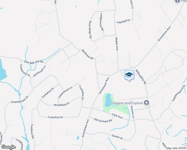 map of restaurants, bars, coffee shops, grocery stores, and more near 26 Birdseye Road in Shelton