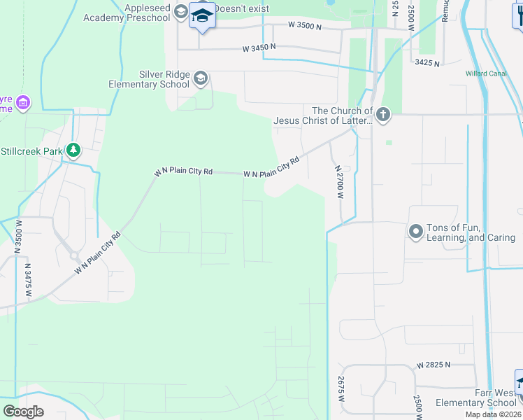 map of restaurants, bars, coffee shops, grocery stores, and more near 3207 North 2825 West in MS CITY