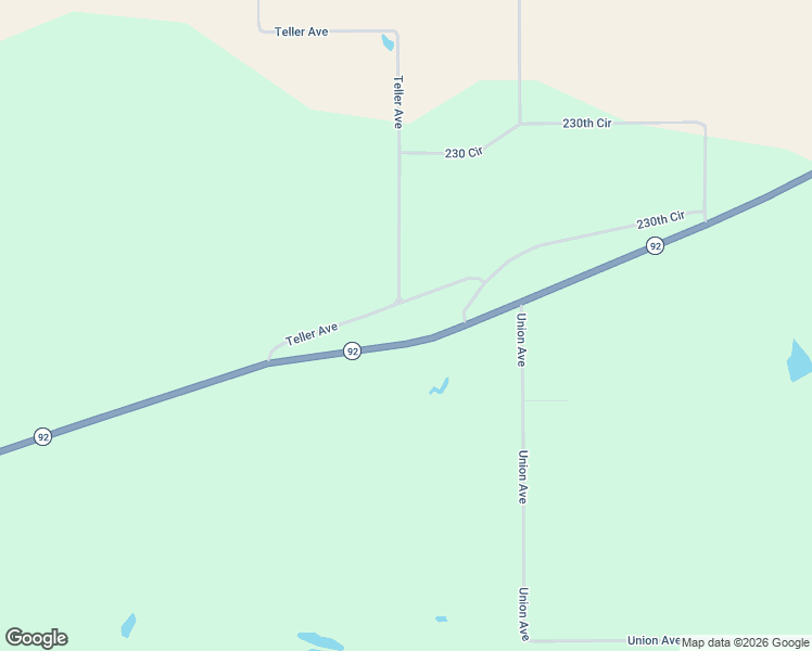 map of restaurants, bars, coffee shops, grocery stores, and more near 2977 Iowa 92 in Rose Hill