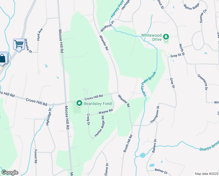 map of restaurants, bars, coffee shops, grocery stores, and more near 81 Wheeler Road in Monroe