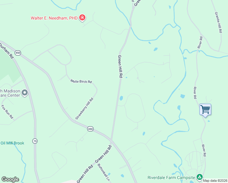 map of restaurants, bars, coffee shops, grocery stores, and more near 749 Green Hill Road in Madison