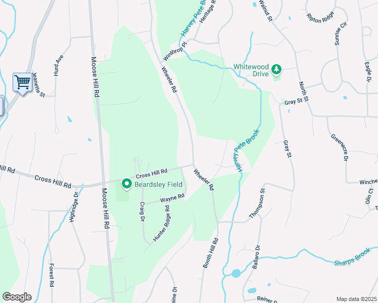 map of restaurants, bars, coffee shops, grocery stores, and more near 81 Wheeler Road in Monroe