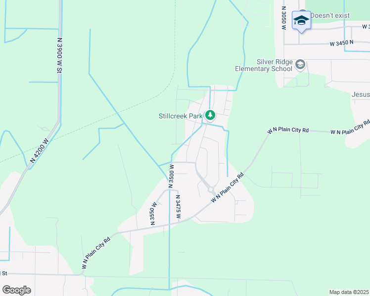 map of restaurants, bars, coffee shops, grocery stores, and more near 3117 North 3450 West in Plain City