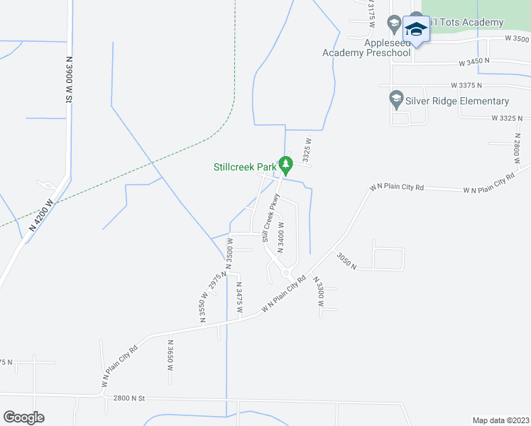 map of restaurants, bars, coffee shops, grocery stores, and more near 3115 Still Creek Parkway in Plain City