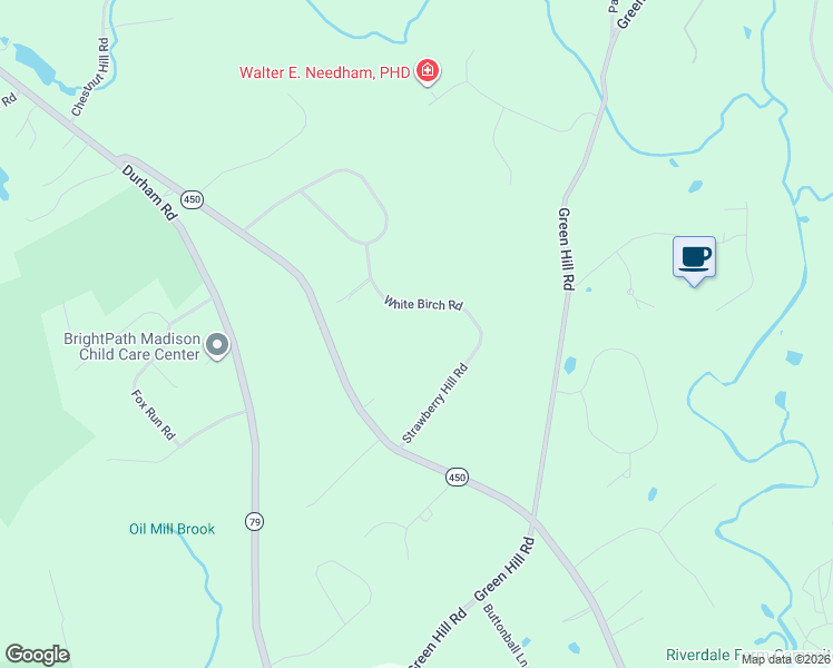 map of restaurants, bars, coffee shops, grocery stores, and more near 42 White Birch Road in Madison