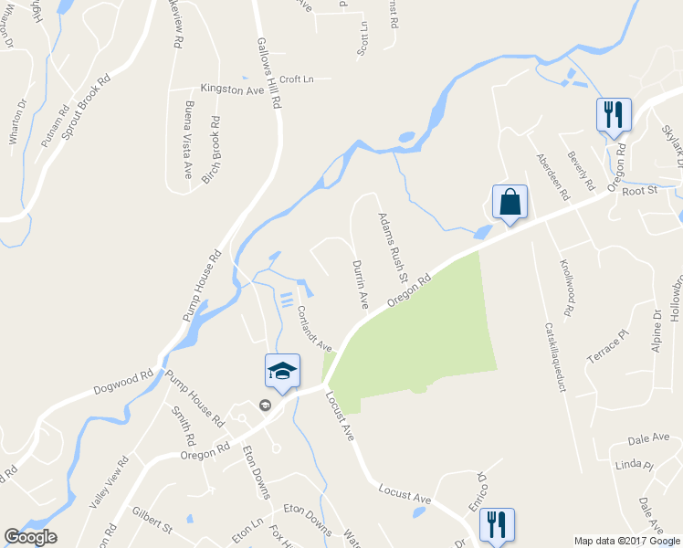 map of restaurants, bars, coffee shops, grocery stores, and more near 9 Abraham Gunn Memorial Drive in Cortlandt