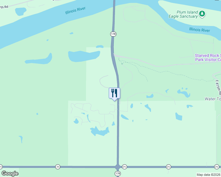 map of restaurants, bars, coffee shops, grocery stores, and more near Case Street in Oglesby
