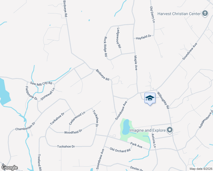 map of restaurants, bars, coffee shops, grocery stores, and more near 42 Birdseye Road in Shelton