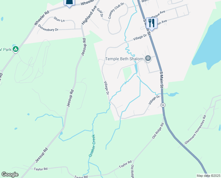 map of restaurants, bars, coffee shops, grocery stores, and more near 131 Village Drive in Florida