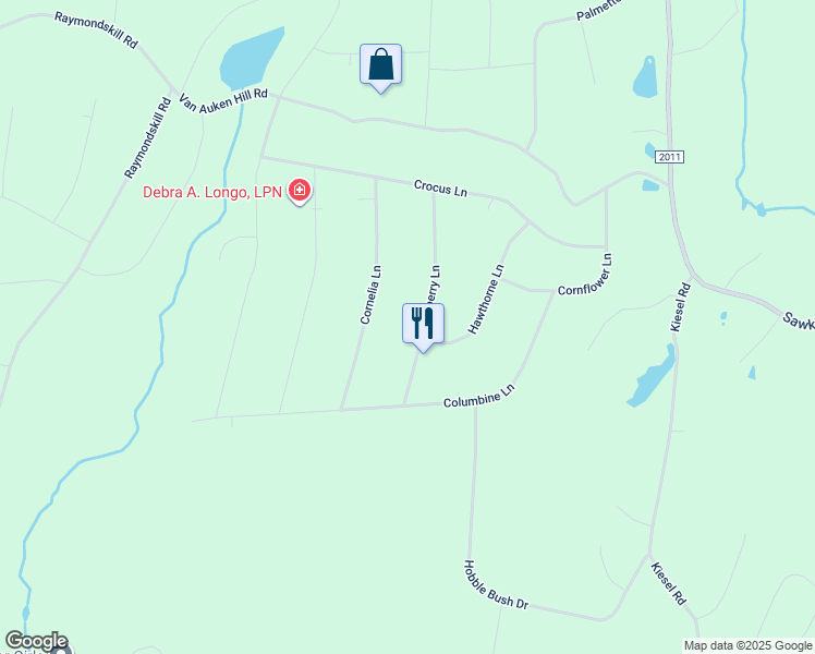 map of restaurants, bars, coffee shops, grocery stores, and more near 133 Cowberry Lane in Milford