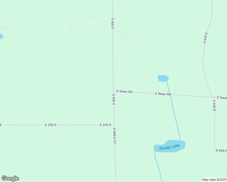 map of restaurants, bars, coffee shops, grocery stores, and more near 2292 South 600 East in Avilla