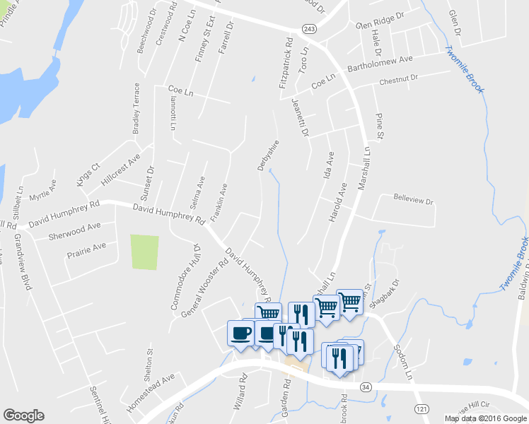 map of restaurants, bars, coffee shops, grocery stores, and more near 30 Derbyshire in Derby