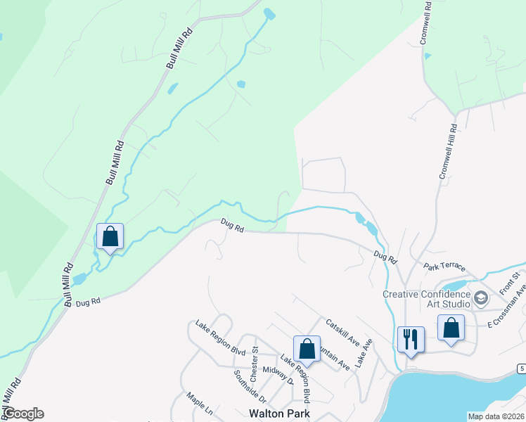 map of restaurants, bars, coffee shops, grocery stores, and more near 11 Saddle Hill Road in Chester