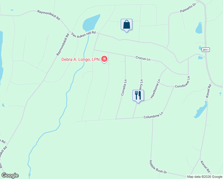 map of restaurants, bars, coffee shops, grocery stores, and more near 130 Spicebush Ln in Milford