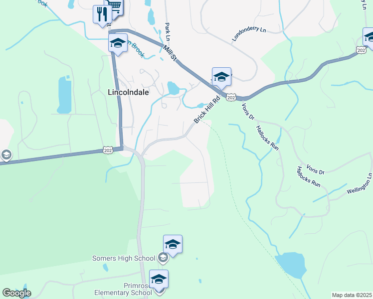 map of restaurants, bars, coffee shops, grocery stores, and more near 4 Palma Road in Westchester County