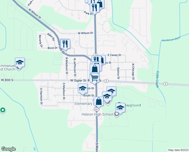 map of restaurants, bars, coffee shops, grocery stores, and more near in Hebron