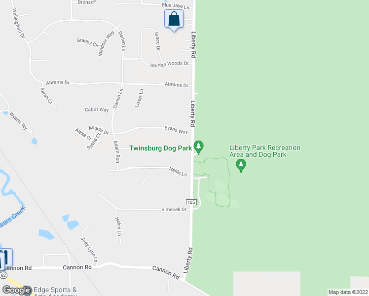 map of restaurants, bars, coffee shops, grocery stores, and more near 9449 Pam Court in Twinsburg