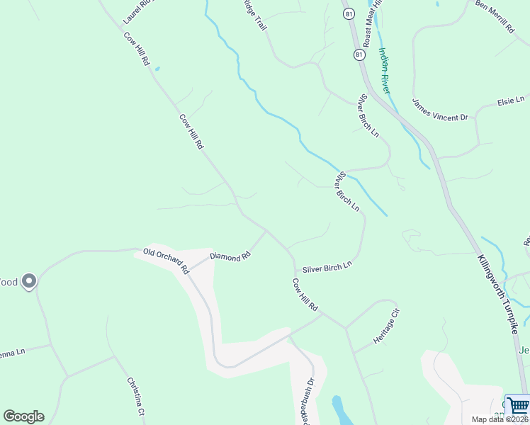 map of restaurants, bars, coffee shops, grocery stores, and more near 184 Cow Hill Road in Clinton