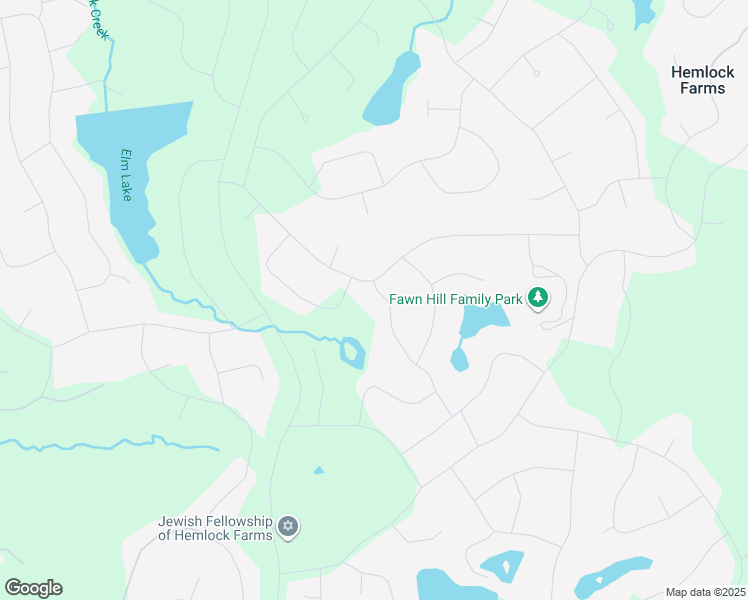 map of restaurants, bars, coffee shops, grocery stores, and more near 102 Ridgeway Drive in Hawley