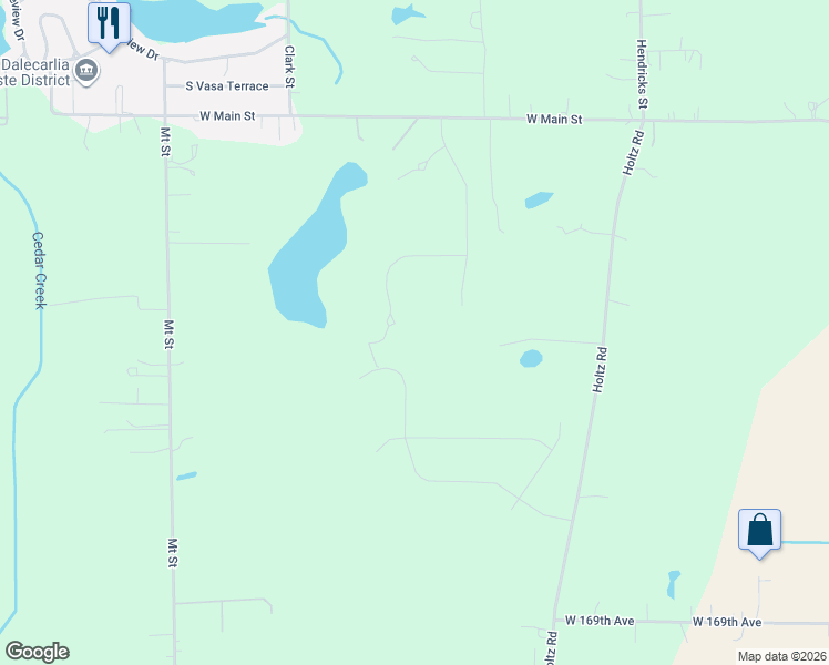 map of restaurants, bars, coffee shops, grocery stores, and more near 16449 Morton Place in Lowell