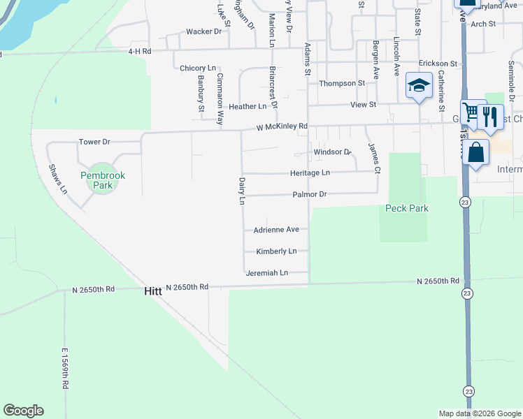 map of restaurants, bars, coffee shops, grocery stores, and more near 832 Adrienne Court in Ottawa