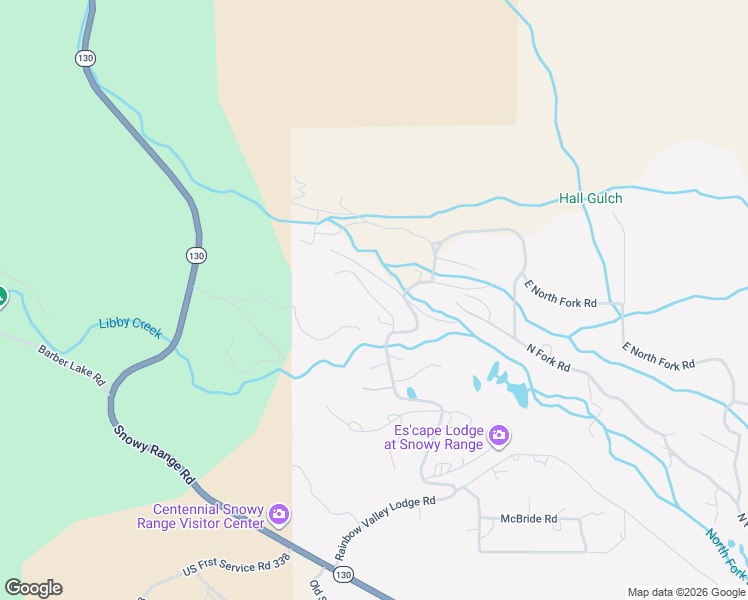 map of restaurants, bars, coffee shops, grocery stores, and more near 2-26 Lookout Road in Centennial