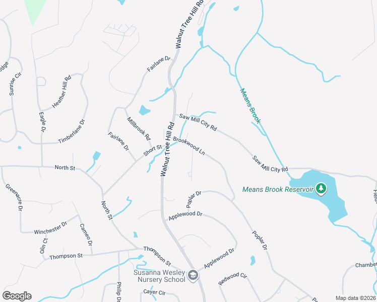 map of restaurants, bars, coffee shops, grocery stores, and more near 9 Brookwood Lane in Shelton