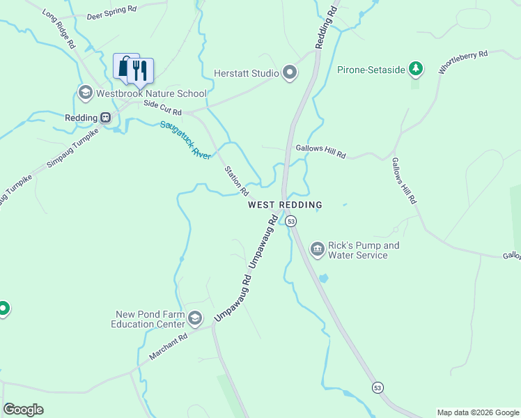 map of restaurants, bars, coffee shops, grocery stores, and more near in Redding