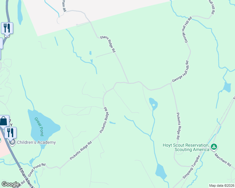 map of restaurants, bars, coffee shops, grocery stores, and more near 6 Werf Drive in Redding