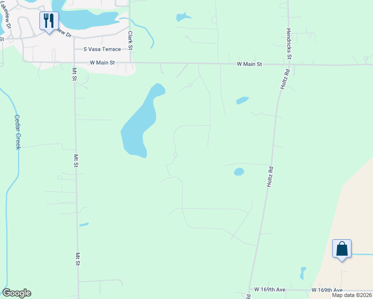 map of restaurants, bars, coffee shops, grocery stores, and more near 16417 Morton Place in Lowell
