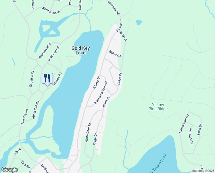 map of restaurants, bars, coffee shops, grocery stores, and more near 110 Buttercup Terrace in Milford