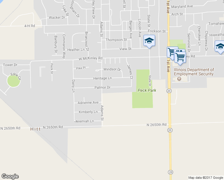 map of restaurants, bars, coffee shops, grocery stores, and more near 409 Palmor Drive in Ottawa