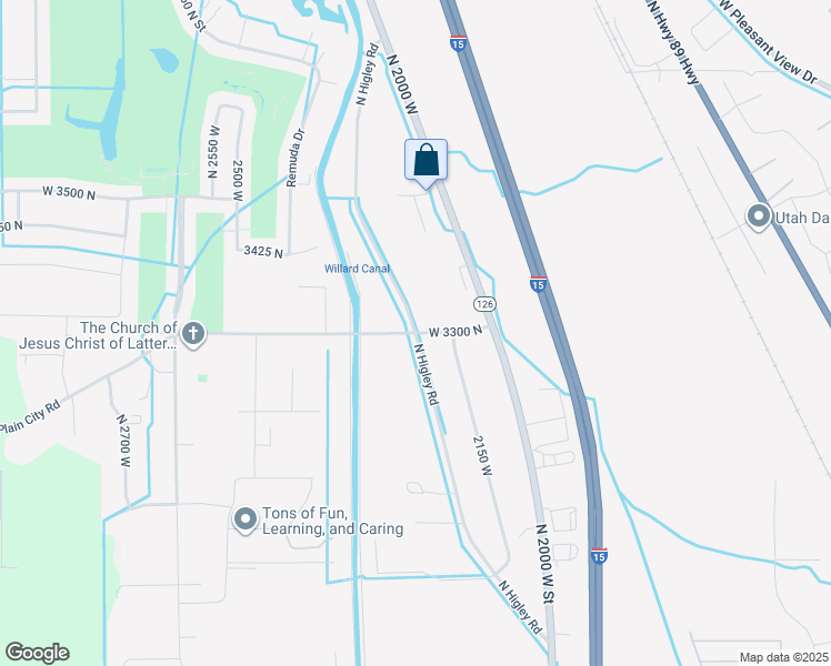 map of restaurants, bars, coffee shops, grocery stores, and more near 2201 West North Plain City Road in Farr West