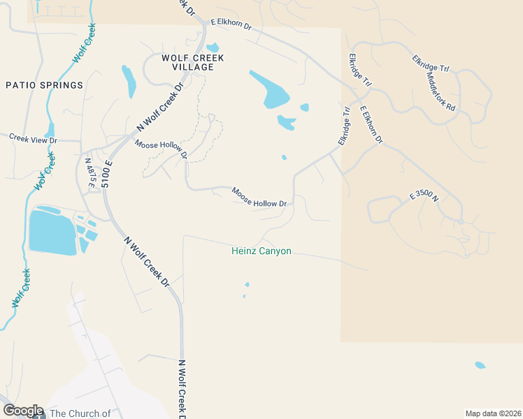 map of restaurants, bars, coffee shops, grocery stores, and more near 5338 East 3425 North in Eden