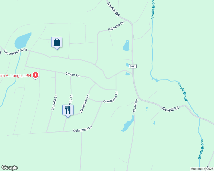 map of restaurants, bars, coffee shops, grocery stores, and more near 109 Crocus Lane in Milford