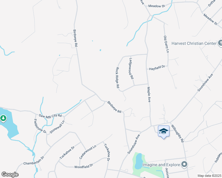 map of restaurants, bars, coffee shops, grocery stores, and more near 52 Rock Ridge Road in Shelton