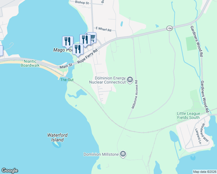 map of restaurants, bars, coffee shops, grocery stores, and more near 11 Summer Rest Road in Waterford