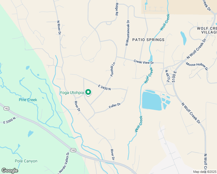 map of restaurants, bars, coffee shops, grocery stores, and more near 4504 East 3450 North in Eden