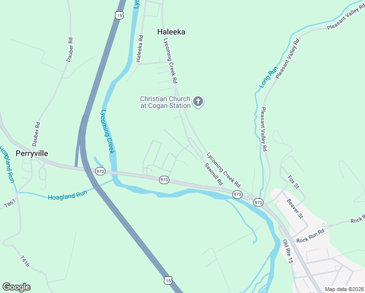 map of restaurants, bars, coffee shops, grocery stores, and more near Rabbit Road in Lycoming County