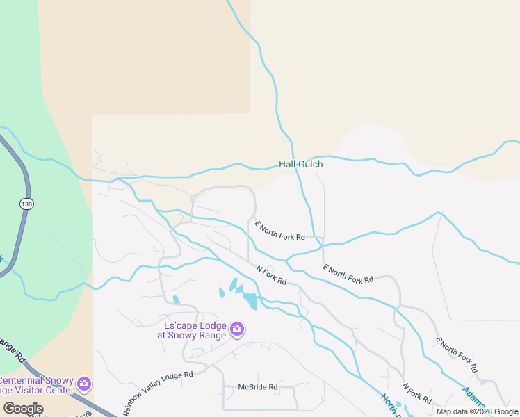 map of restaurants, bars, coffee shops, grocery stores, and more near 207-225 North Fork Road in Centennial