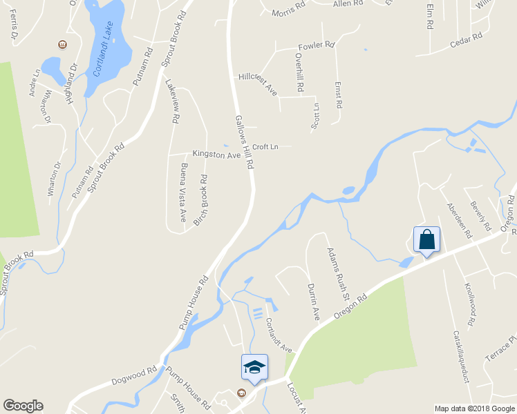 map of restaurants, bars, coffee shops, grocery stores, and more near 70 Gallows Hill Road in Cortlandt