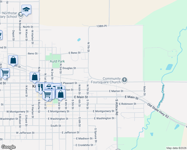 map of restaurants, bars, coffee shops, grocery stores, and more near 414 North 7th Street in Knoxville