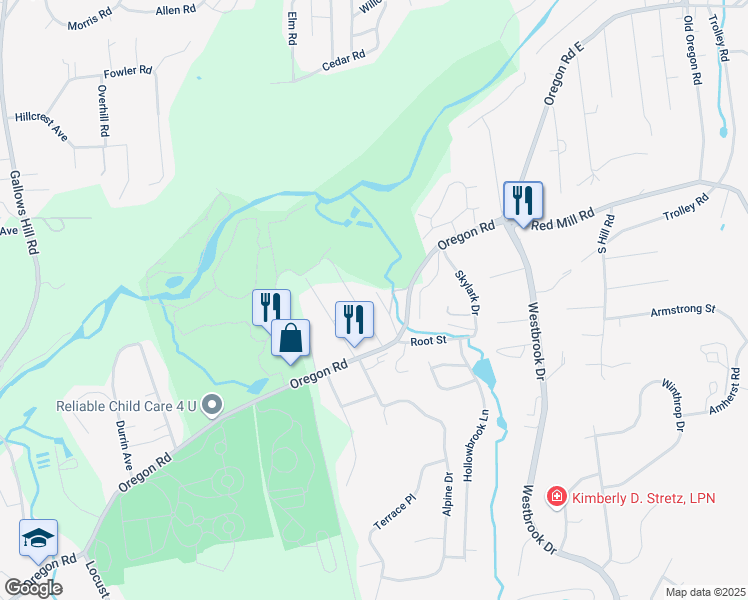 map of restaurants, bars, coffee shops, grocery stores, and more near 15 Casparian Road in Cortlandt