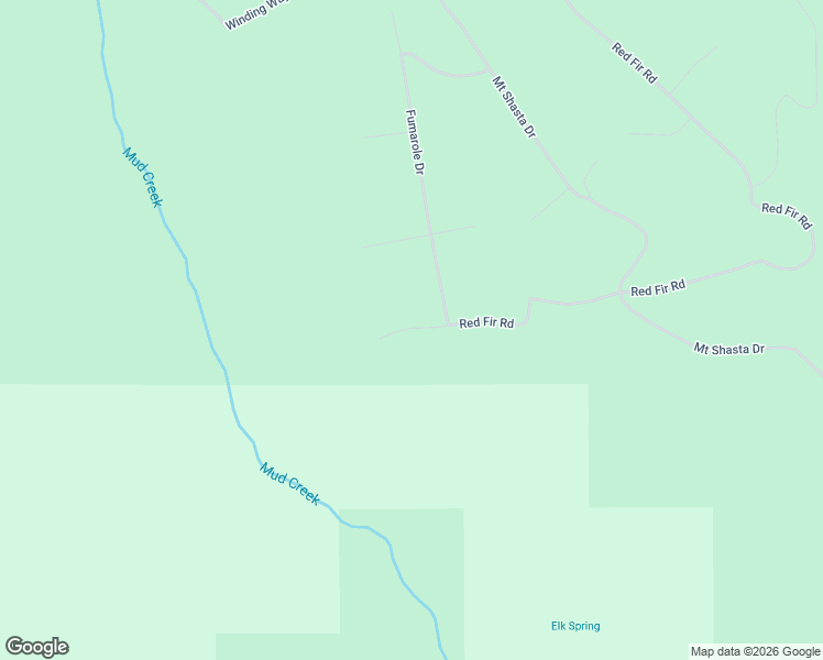 map of restaurants, bars, coffee shops, grocery stores, and more near Red Fir Road in McCloud