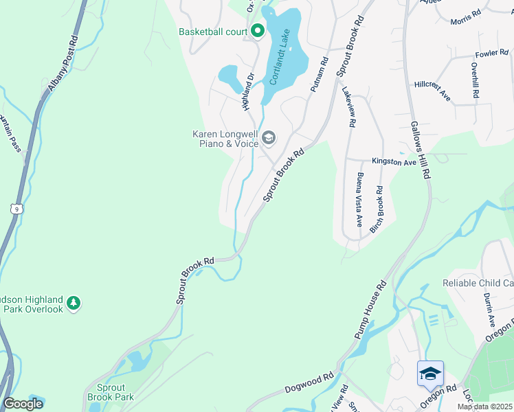 map of restaurants, bars, coffee shops, grocery stores, and more near 10 Putnam Road in Cortlandt