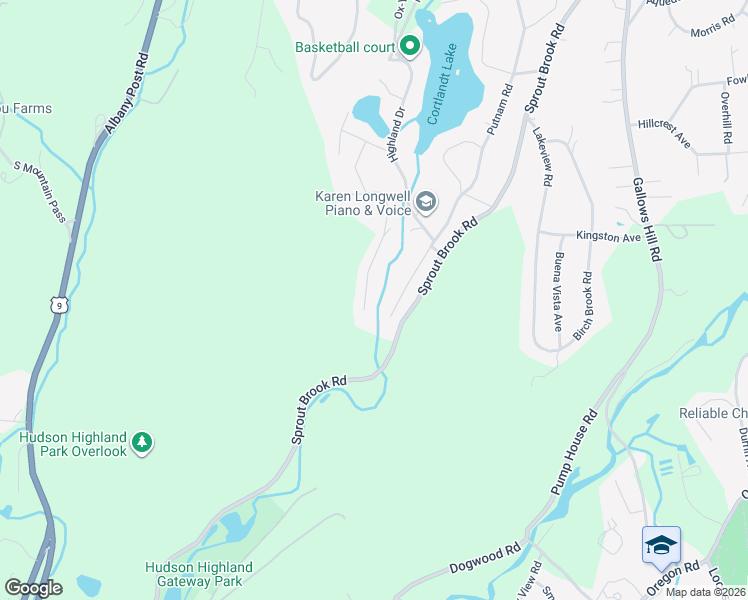map of restaurants, bars, coffee shops, grocery stores, and more near 84 Wharton Drive in Cortlandt