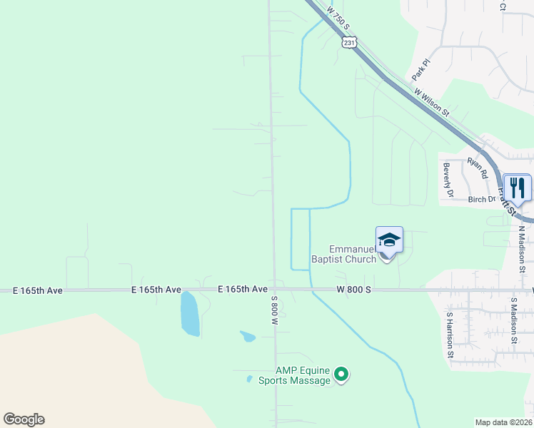 map of restaurants, bars, coffee shops, grocery stores, and more near 16335 County Line Road in Hebron