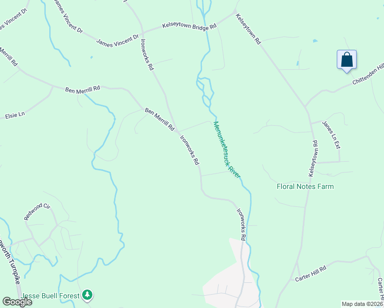 map of restaurants, bars, coffee shops, grocery stores, and more near 7 Ironworks Road in Clinton