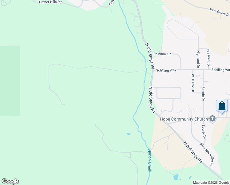 map of restaurants, bars, coffee shops, grocery stores, and more near 1938 West Hill Road in Mount Shasta