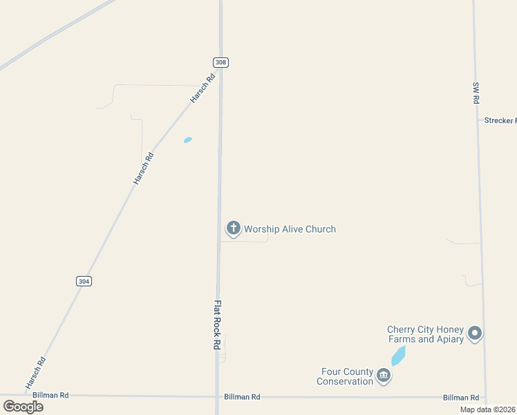 map of restaurants, bars, coffee shops, grocery stores, and more near 751 County Road 308 in Bellevue